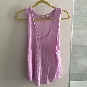 Light lavender free people shift tank top